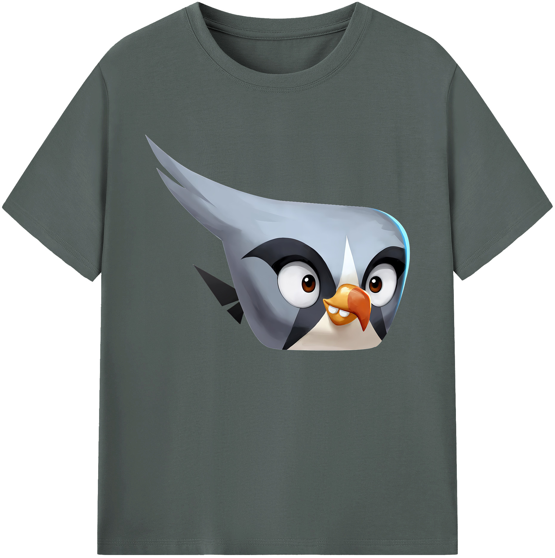 （画像用） Angry Birds アングリーバード 綿100％ メンズ半袖Tシャツ｜肌触りやわらか＆通気性